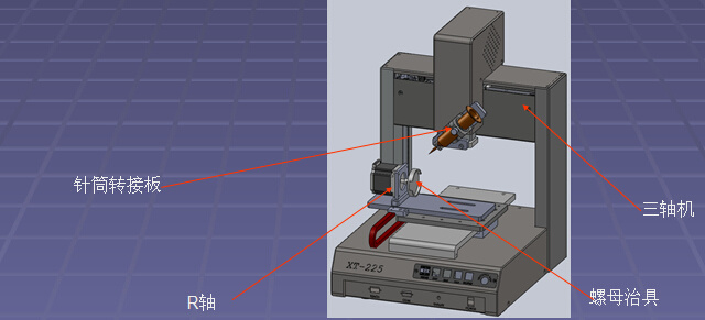 自动点胶机XT-225螺母点胶设备方案书