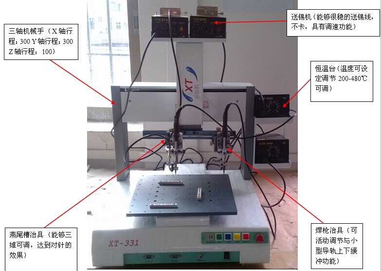 XT-331HX焊锡机整体示意图